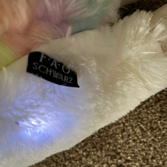 FAO Swartz Unicorn Color Changing Light Up Music Stuffed Animal - Picture 8 of 13